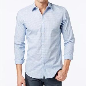 Calvin Klein Men's Infinite Cool Non-Iron Slim-Fit Shirt light blue s Small NWT